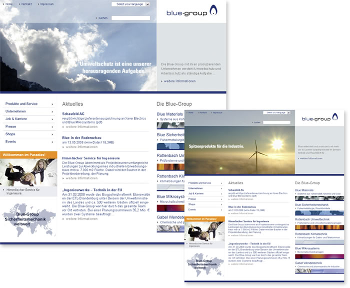 blue group Website