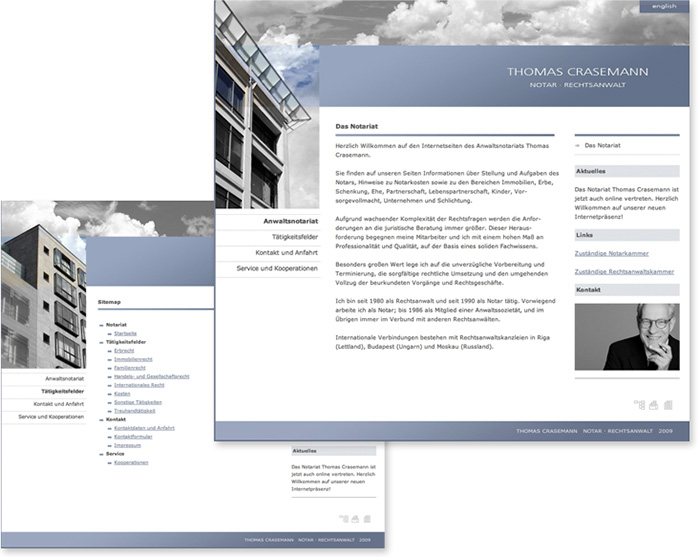 Notar Crasemann Website