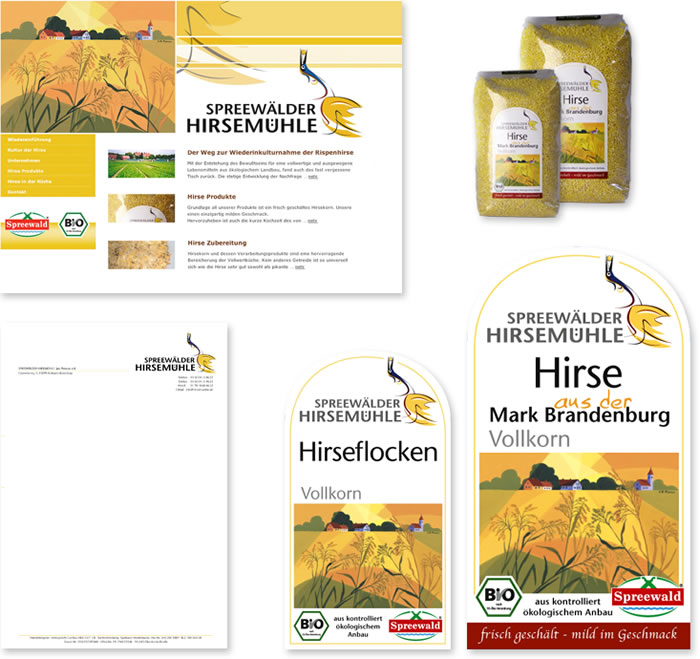 Corporate Design Beispiele anhand &bdquo;Spreew&auml;lder Hirsem&uuml;hle&ldquo;